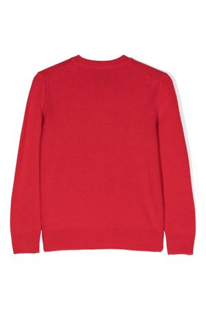 Maglione in lana e cashmere rosso SAINT BARTH KIDS | PRC000300190E